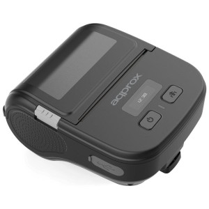 Impresora de Tickets Approx appPOS80PORTABLE/ Térmica/ Ancho papel 80mm/ USB-Bluetooth/ Negra
