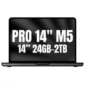 Apple Macbook Pro 14"/ M5 Pro 18-Core CPU/ 24GB/ 2TB SSD/ 20-Core GPU/ Negro Espacial