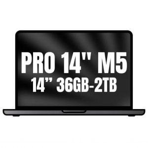 Apple Macbook Pro 14"/ M5 Max 18-Core CPU/ 36GB/ 2TB SSD/ 32-Core GPU/ Negro Espacial