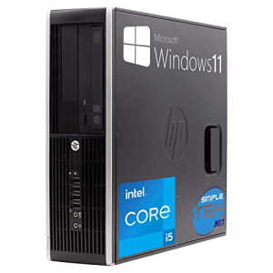 HP Ordenador de Sobremesa Compaq 8300 SFF Core i5 hasta 3,60 GHz Windows 11 Pro 16 GB RAM SSD 240 GB DisplayPort VGA Serie RS232 Reacondicionado