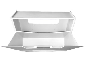 ΠΑΠΟΥΤΣΟΘΗΚΗ ΜΟΝΗ ΠΛΑΣΤΙΚΗ ΛΕΥΚΗ 51x41x17.3cm ARTPLAST U50W