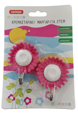 ΚΡΕΜΑΣΤΡΑΚΙ ΜΑΡΓΑΡΙΤΑ ΦΟΥΞ ΣΕΤ 2τμχ ΑΥΤΟΚΟΛΛΗΤΟ CYCLOPS 00330140Φ