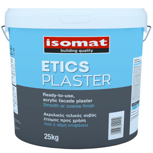 ETICS PLASTER FINE ΥΔΑΤΟΑΠΩΘΗΤΙΚΟΣ ΣΟΒΑΣ ΛΕΥΚΟΣ 1.5MM ISOMAT 25KG (2b)