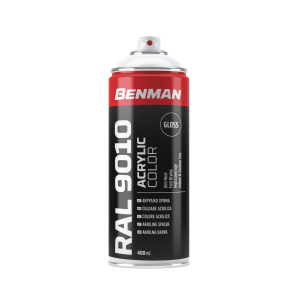 ΣΠΡΕΙ RAL9010 ΛΕΥΚΟ ΓΥΑΛΙΣΤΕΡΟ BENMAN 400ML 28527