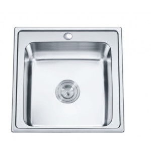 ΝΕΡΟΧΥΤΗΣ ΚΟΥΖΙΝΑΣ INOX 1 ΓΟΥΡΝΑ ΛΕΙΟΣ 50x50x19cm INTER CERAMIC ICK 5050 TAMPICO