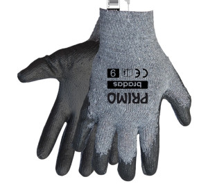 RWPR10 ΓΑΝΤΙΑ PRIMO Νο10/XL ΜΑΥΡΟ-ΓΚΡΙ BRADAS