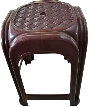 ΣΚΑΜΠΟ ΠΛΑΣΤΙΚΟ 36x36x44.5cm ΤΕΤΡΑΓΩΝΟ HOMEPLAST ΚΑΦΕ Α00069