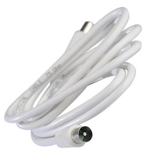 ΚΑΛΩΔΙΟ ΤΗΛΕΟΡΑΣΗΣ PAL M/F 1,5m ΛΕΥΚΟ AV4053 EUROLAMP 147-13126