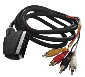 ΚΑΛΩΔΙΟ ΤΗΛΕΟΡΑΣΗΣ SCART ΜΕ 4 ΒΥΣΜΑΤΑ 135cm 9752