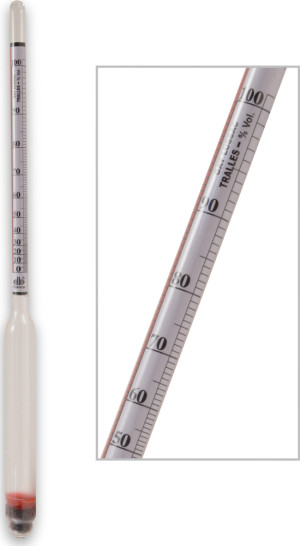ΓΡΑΔΟΜΕΤΡΟ ΓΡΑΔΑ:10-45 ΑΛΚΟΟΛ:0-100% STABPLAST 102601
