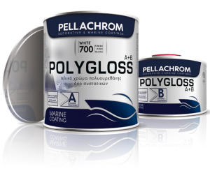 POLYGLOSS ΧΡΩΜΑ ΣΚΑΦΩΝ Α+Β 700 WHITE PELLACHROM 2.5L (F)