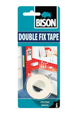 ΤΑΙΝΙΑ ΔΙΠΛΗΣ ΟΨΗΣ ΑΦΡΩΔΕΣ DOUBLE FIX ΛΕΥΚΗ 19mmx1.5m BISON 6305458