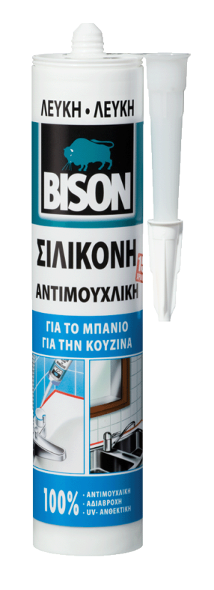 ΣΙΛΙΚΟΝΗ ΑΝΤΙΜΟΥΧΛΙΚΗ BISON SANITARY ΛΕΥΚΗ 280ml 6306904