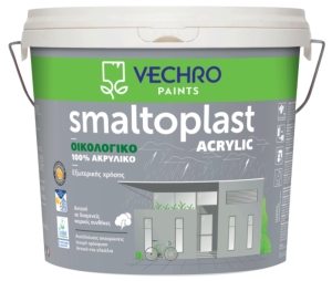 SMALTOPLAST ACRYLIC ECO 100% ΑΚΡΥΛΙΚΟ ΛΕΥΚΟ VECHRO 750ML