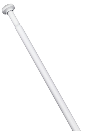 ΒΕΡΓΑ ΚΟΥΡΤΙΝΑΣ ΜΠΑΝΙΟΥ 110-200cm ΛΕΥΚΟ
