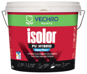 ISOLOR PU HYBRID AQUA PLUS ΣΤΕΓΑΝΩΤΙΚΟ ΛΕΥΚΟ VECHRO 3L