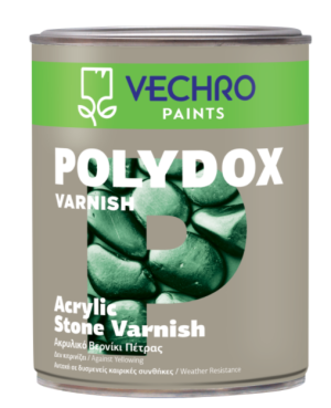 POLYDOX VARNISH ACRYLIC ΒΕΡΝΙΚΙ ΠΕΤΡΑΣ ΝΕΦΤΙΟΥ ΓΥΑΛΙΣΤΕΡΟ VECHRO 750ML