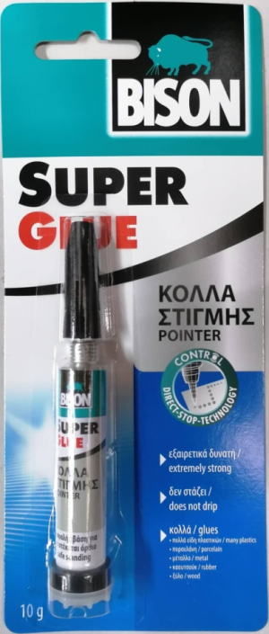 ΚΟΛΛΑ ΣΤΙΓΜΗΣ BISON SUPER GLUE CONTROL POINTER 10gr 6313780
