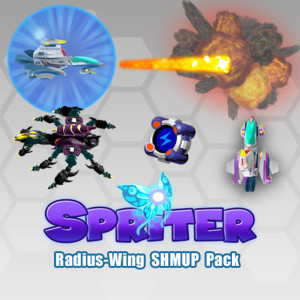 BrashMonkey Licență Spriter: Radius-Wing SHMUP Animated Art Pack DLC (1 dispozitiv / Lifetime) (Steam)
