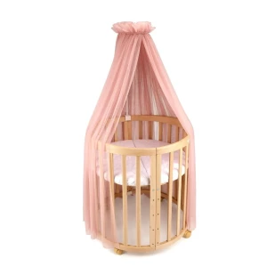 Baldacchino in tulle per lettino + supporto incluso - Rosa