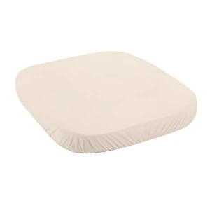 Spannbettlaken aus Baumwolle 73x73 cm - Beige Hellbeige