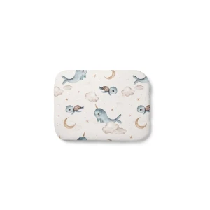 Cuscino in bambù per bambini 30x40 – Balene Beige Freddo