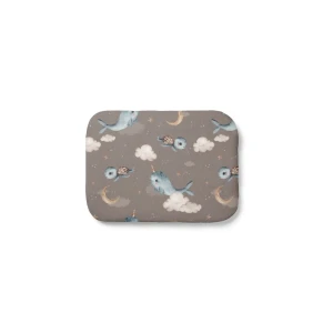 Bamboe baby kussen 30x40 – Walvissen Taupe (Bruin)