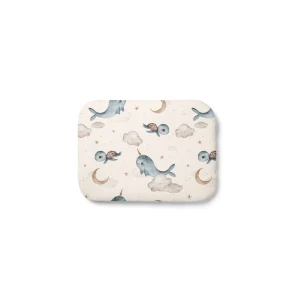 Cuscino in bambù per bambini 30x40 – Balene Crema