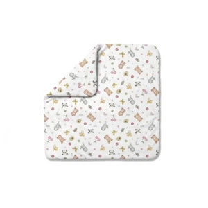 Wikkeldeken met bamboo vuilling CandyCute Wit