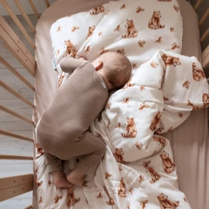 Bamboe baby dekbed Beren diverse maten Wit