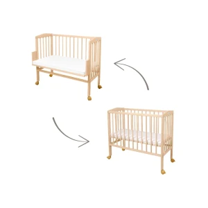 2in1 Bettchen mit Matratze - Natur