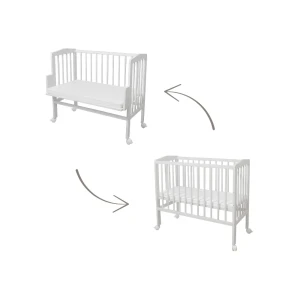 2in1 Kinderbed met matras - Wit