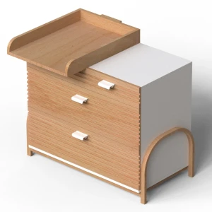 INFINITY commode met verstelbaar verschoonblad Wit