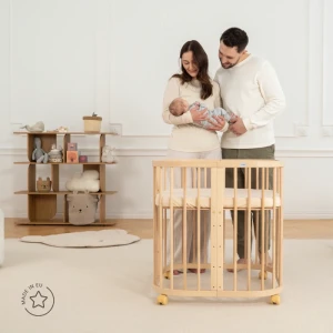 Lettino 7in1 con materasso - Naturale