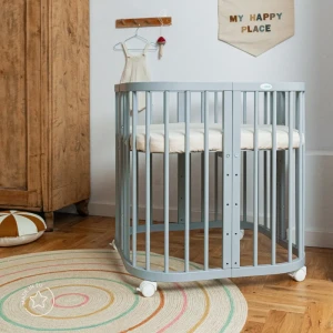7in1 babybed met matras - Grijs