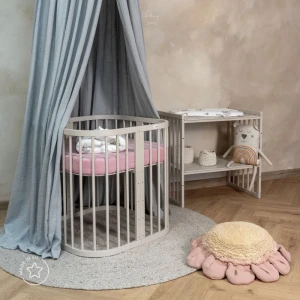 Lettino 7in1 con materasso - Cashmere