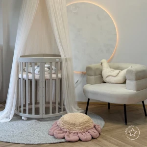 Ovale 7in1 babybed met matras - Kasjmier