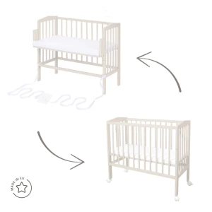 2in1 Bettchen mit Matratze - Kaschmir