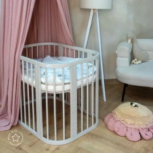 5in1 kinderbed met matras en wiegoptie - Kasjmier