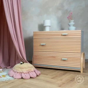 INFINITY commode met verstelbaar verschoonblad Olijfgroen