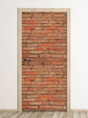 Fototapeta na drzwi 06 - cegła, mur ceglany