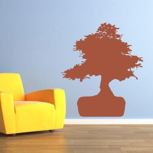 Naklejka ścienna drzewko bonsai 1674