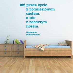 Szablon malarski 02X 12 - cytat Idź przez życie 1749
