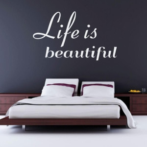 Szablon malarski 02X 16 life is beautiful 1742