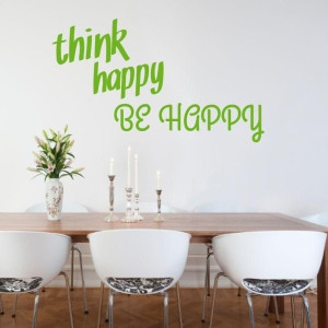 Szablon malarski 02X 16 think happy be happy 1744