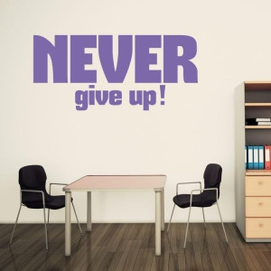 Szablon malarski 02X 18 never give up 1716