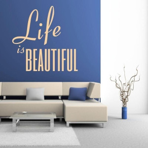 Szablon malarski 02X 23 life is beautiful 1746