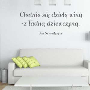 Szablon malarski 02X 19 - cytat chętnie się dzielę - 1761