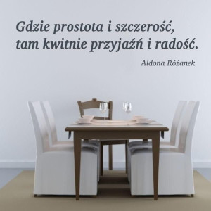 Naklejka 03X 06 cytat gdzie prostota i szczerość 1766