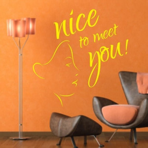 Naklejka ścienna 03X 16 nice to meet you 1728